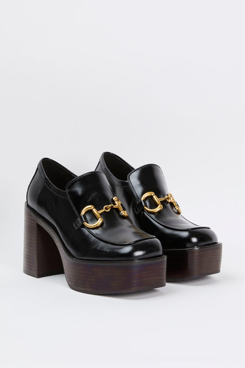 Mocassino Black Shiny Gold Donna - 2