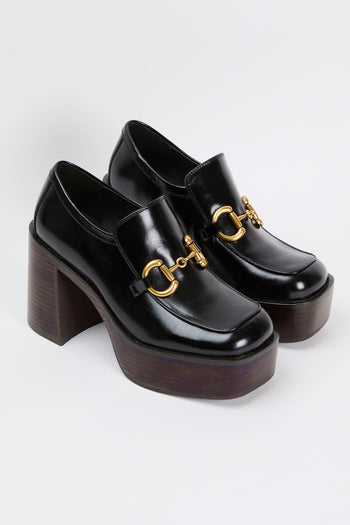 Mocassino Black Shiny Gold Donna - 3