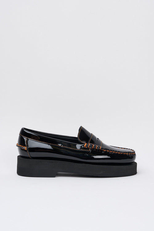 Mocassino Black/orange Donna