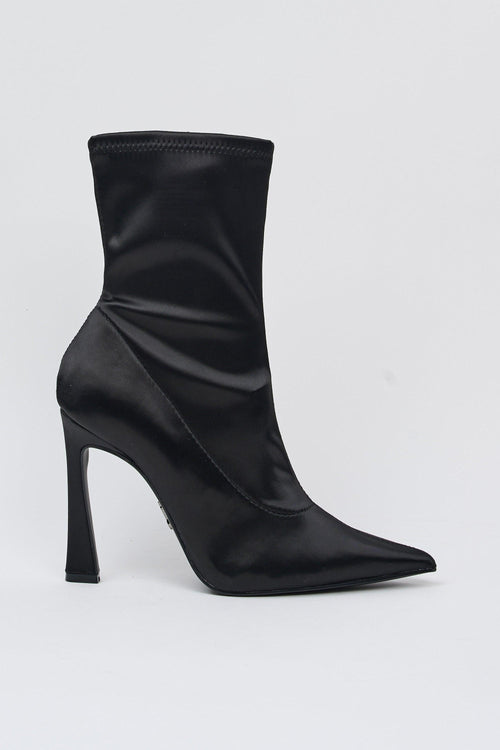 Stivaletto Blk Satin Donna