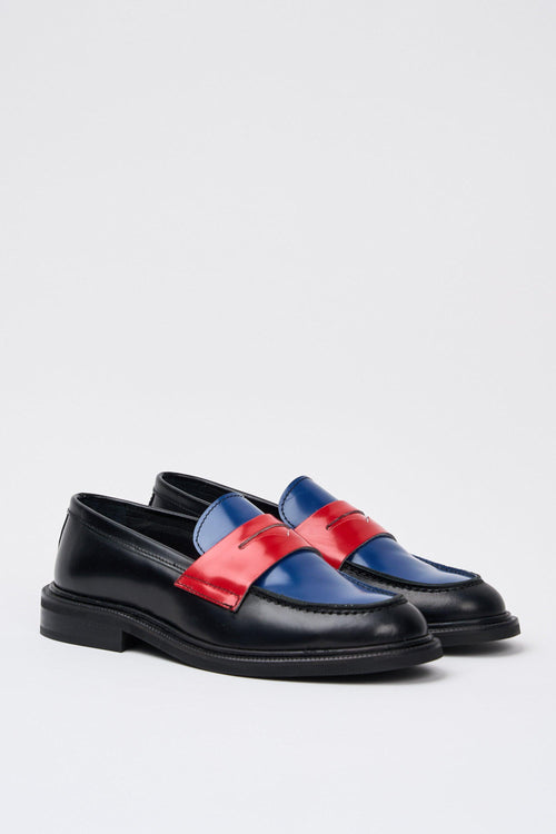 Mocassino Nero/blu/rosso Donna - 2