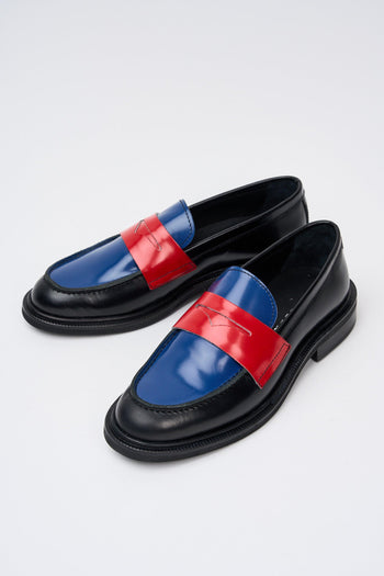 Mocassino Nero/blu/rosso Donna - 5