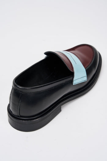 Mocassino Nero/bord/polvere Donna - 4