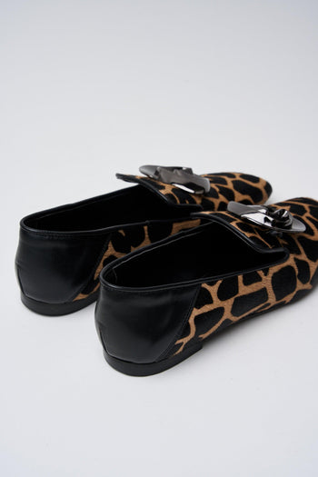 Mocassino Giraffa+nero Donna - 4