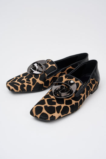 Mocassino Giraffa+nero Donna - 5