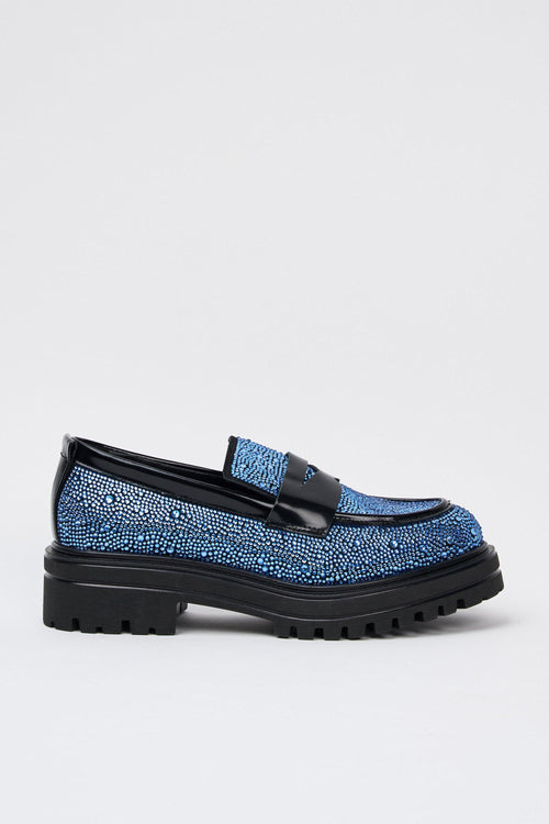 Mocassino Blu Donna