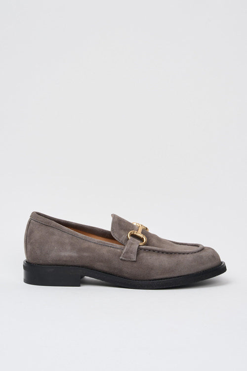 Mocassino Fumo+oro Donna