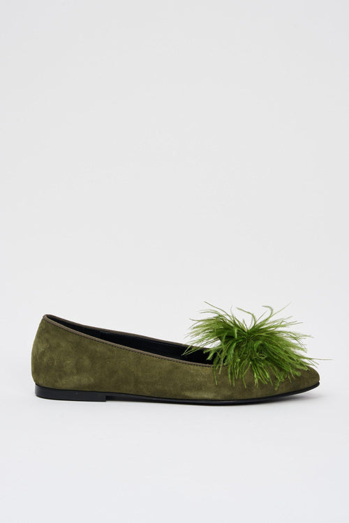 Mocassino Verde Donna