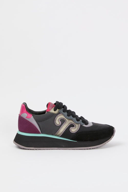 Sneaker Nero-viola Donna