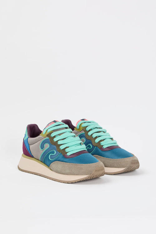 Sneaker Ottanio+acquamarina Donna - 2