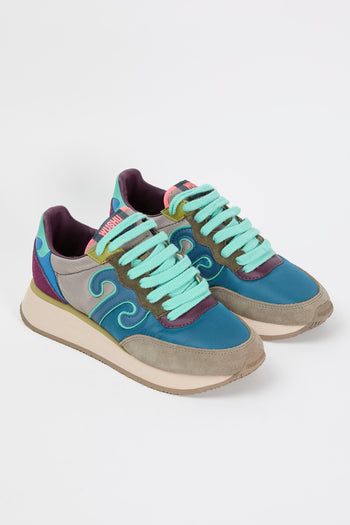 Sneaker Ottanio+acquamarina Donna - 3