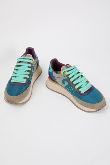 Sneaker Ottanio+acquamarina Donna - 6