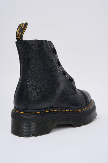 Anfibio Black Milled Nappa Donna - 5