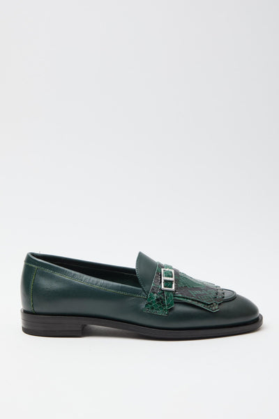 Mocassino Verde/loden Donna