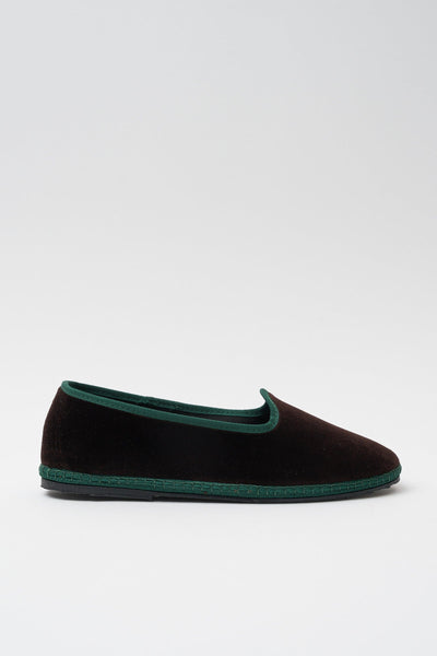 Mocassino Marrone+verde Donna