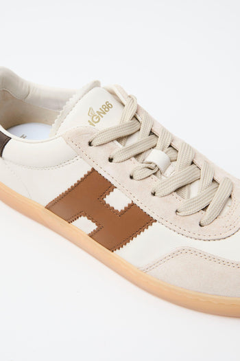 Sneaker Bianco+cuoio Donna - 4
