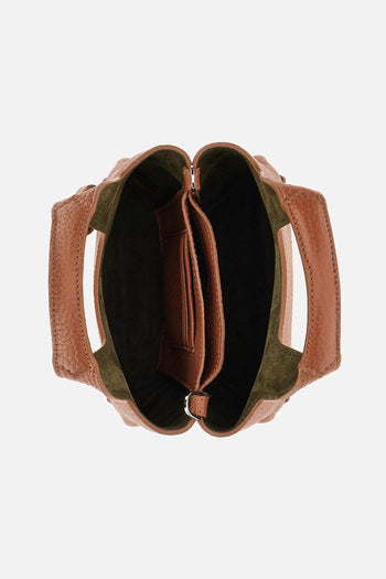 Borsa Cuoio Scuro Donna - 5