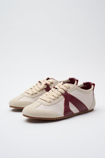 Sneaker Crema/bordeaux Donna - 2