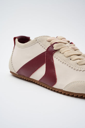 Sneaker Crema/bordeaux Donna - 3