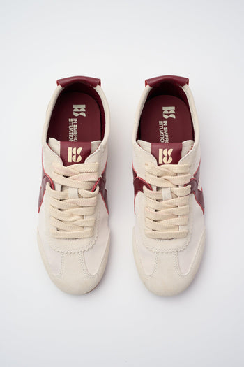 Sneaker Crema/bordeaux Donna - 4