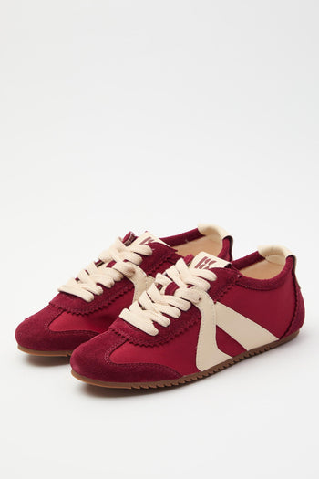 Sneaker Bordeaux/crema Donna - 2
