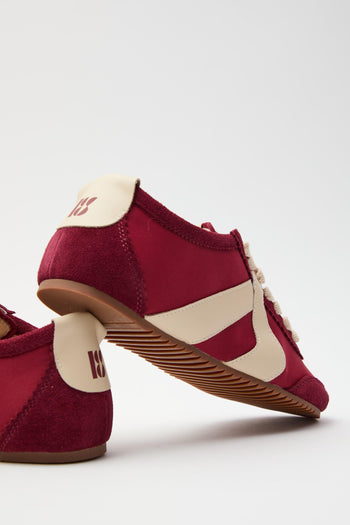 Sneaker Bordeaux/crema Donna - 3
