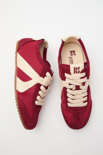 Sneaker Bordeaux/crema Donna - 5