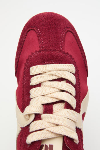 Sneaker Bordeaux/crema Donna - 7