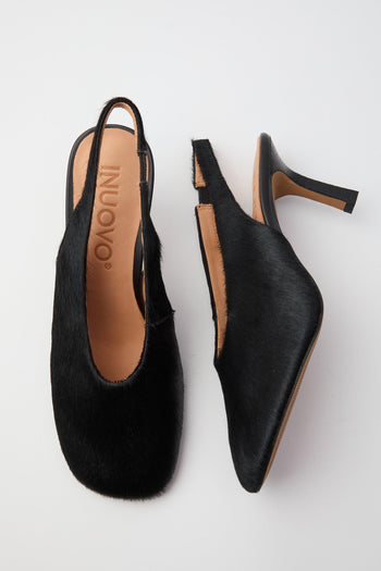 Slingback Pony Black Donna - 5