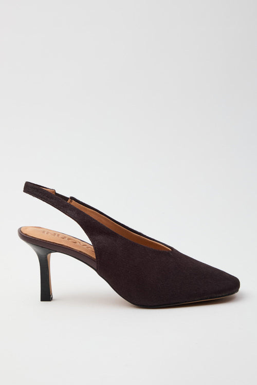 Slingback Pony Bordeaux Donna