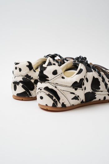 Sneaker Pony Black Cow Donna - 4