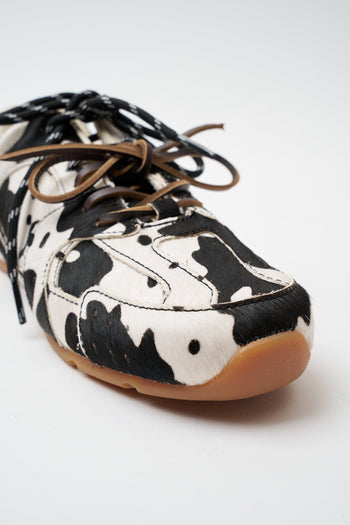 Sneaker Pony Black Cow Donna - 5