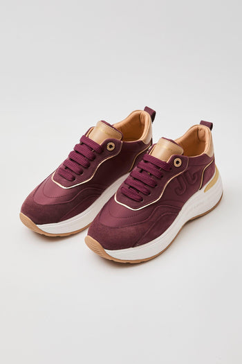 Janet & Janet Sneaker Wine/nocciola Donna - 2