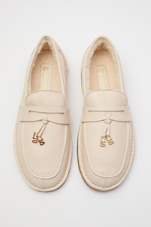 Mocassino White Donna