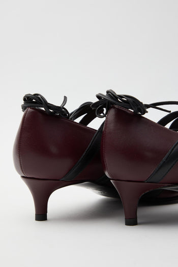 Décolleté Bordeaux/nero Donna - 3