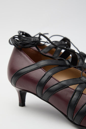 Décolleté Bordeaux/nero Donna - 7