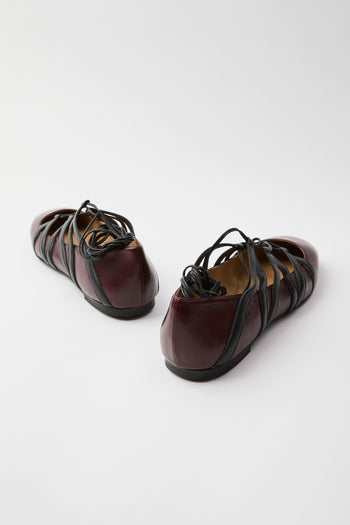 Ballerina Bordeaux/nero Donna - 6