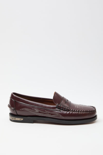 Mocassino Brown Burgundy Donna
