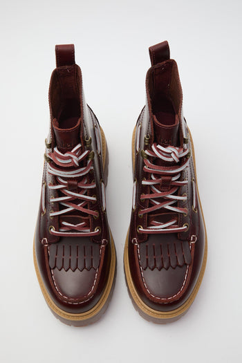 Stivaletto Burgundy Full Grain Donna - 3