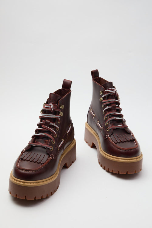 Stivaletto Burgundy Full Grain Donna