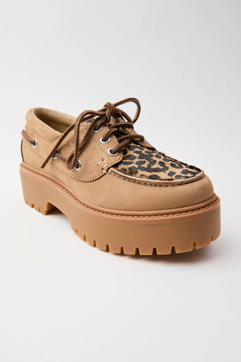 Mocassino Beige+leo Donna - 4