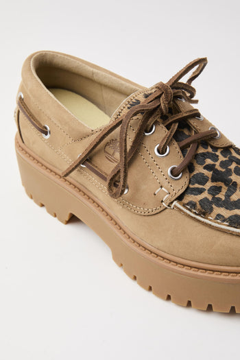 Mocassino Beige+leo Donna - 5