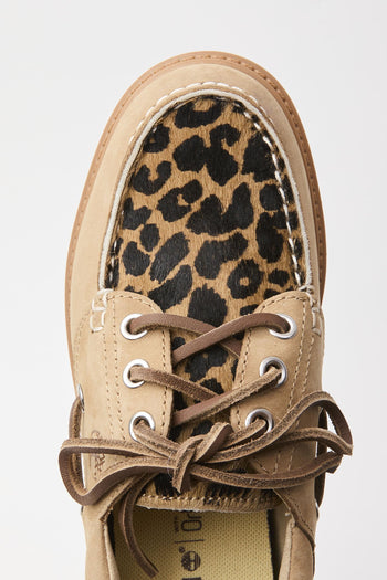 Mocassino Beige+leo Donna - 8