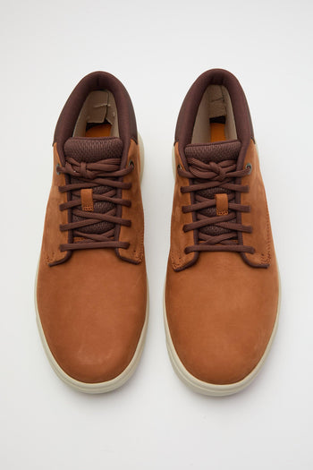 Sneaker Medium Brown Nubuck Uomo - 5