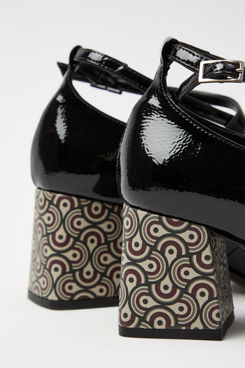 Mary Jane Bordeaux/testa Di Moro Donna - 4