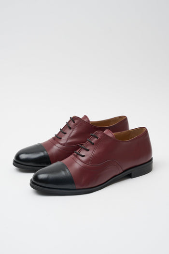 Stringata Nero/bordeaux Donna - 3