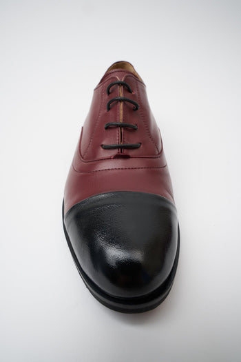 Stringata Nero/bordeaux Donna - 4