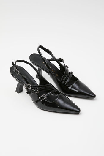 Slingback Nero Donna - 3