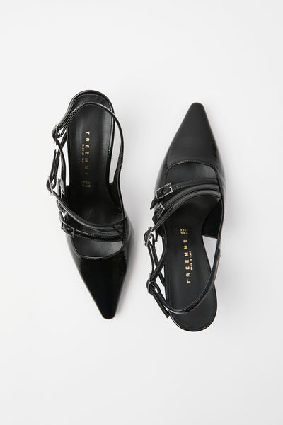 Slingback Nero Donna