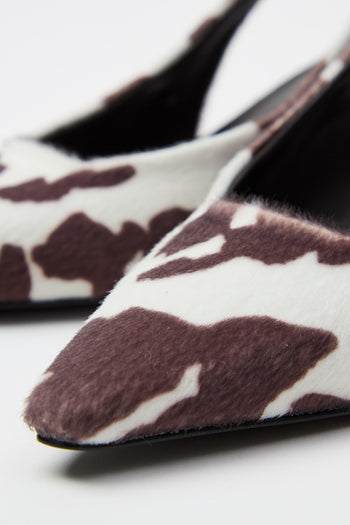 Slingback Marrone/testa Di Moro Donna - 6